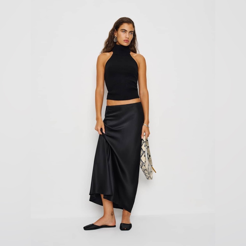 Nwt Reformation Layla silk skirt - size 4P